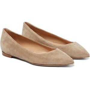 Ballet Flats Shoes Pointed Closed Toe Slip On Suede Flats Pointy Toe Flat Heel